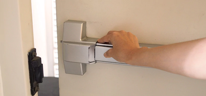 Roller Gate Panic Bar Installation in West Whittier-Los Nietos, California